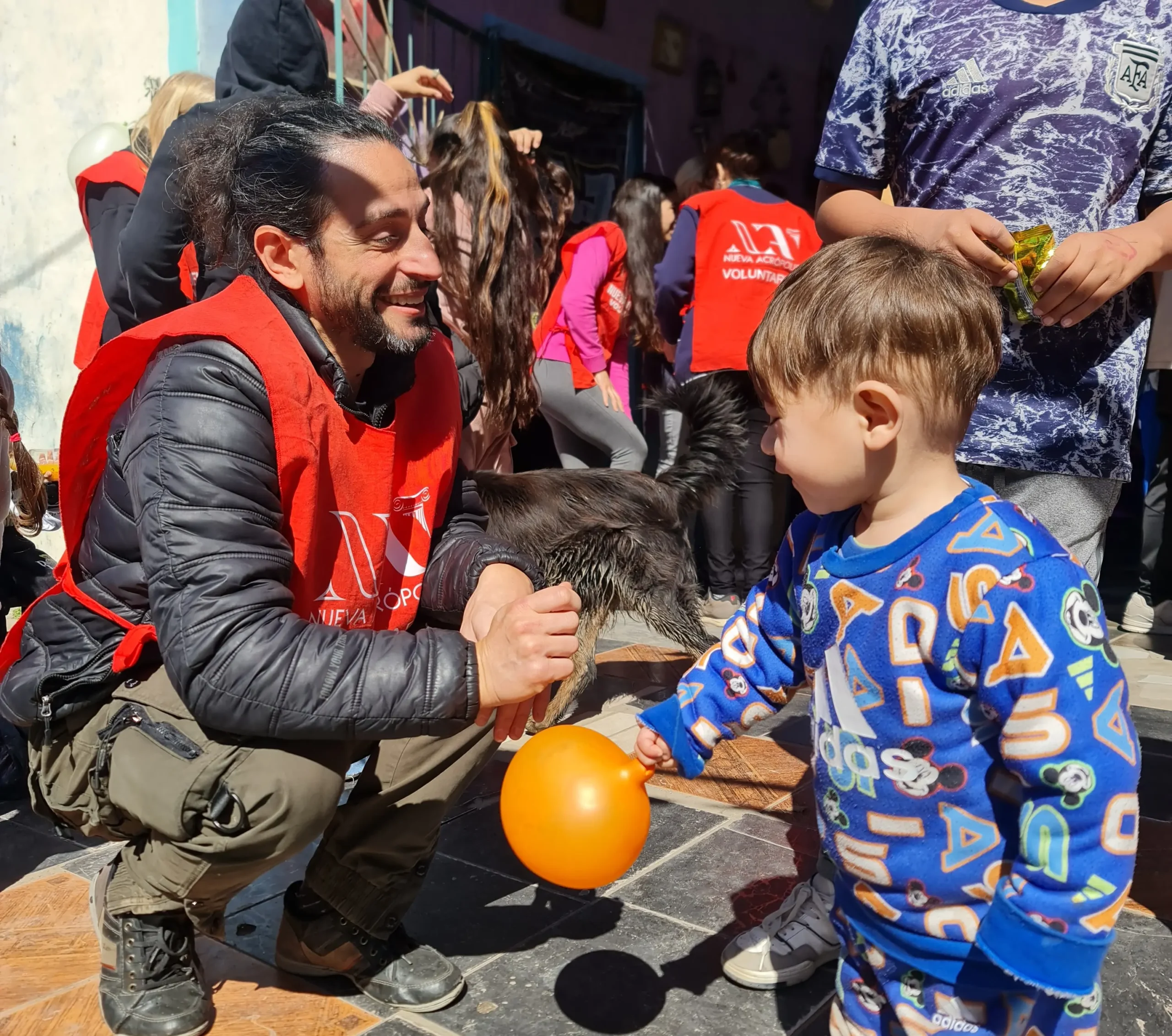 Voluntariado social con niños
